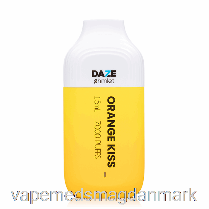 Vape Væske 7 Daze Ohmlet 7000 0% Nul Nikotin Engangs Orange Kys